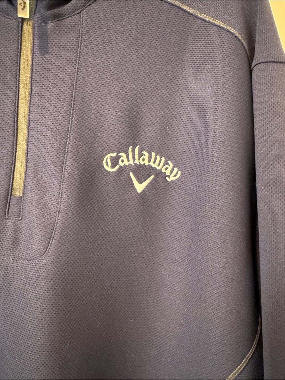 Callaway Navy Opti-Dri Performance Quarter Zip - Picture 2 of 7